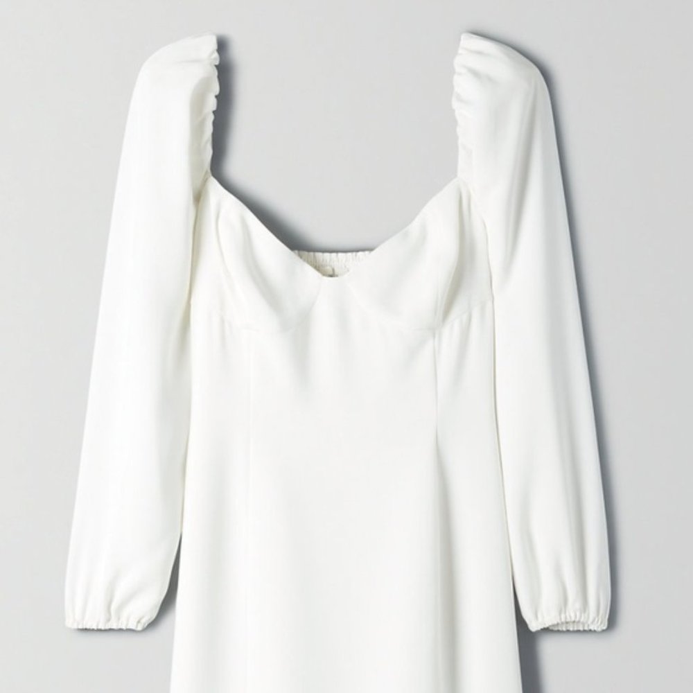 Wilfred Novella Dress - White/NWT/Never worn